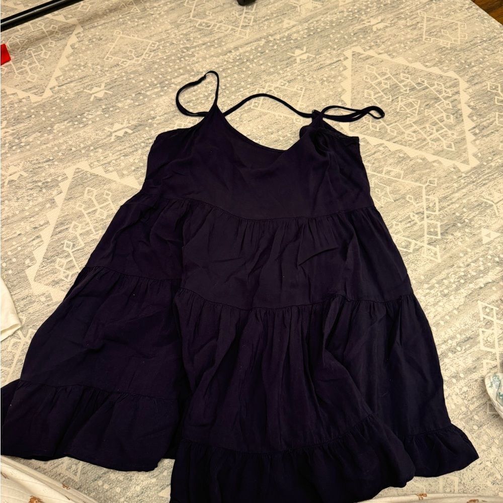 blue forever 21 mini dress open back